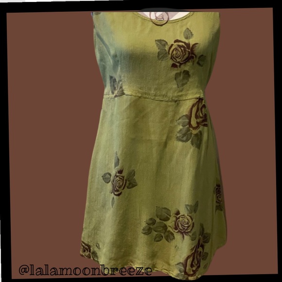 🌺 🎉!!!!Summer green floral dress - Picture 9 of 12